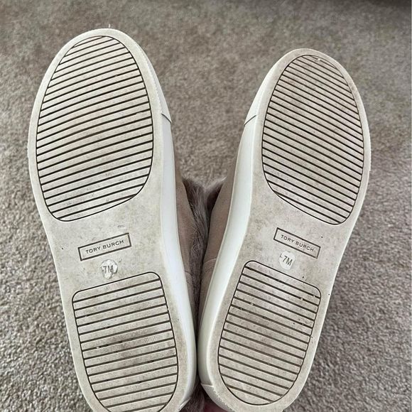 Tory Burch Anjelica Suede and Rabbit Fur Boot - Brown - size 7 - Picture 7 of 10